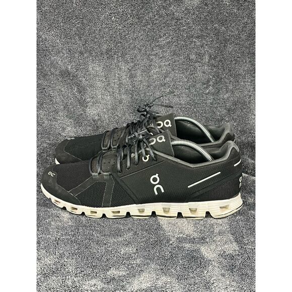 On Men’s Cloud, Black/White Running Shoe, Size 11 - Picture 1 of 8